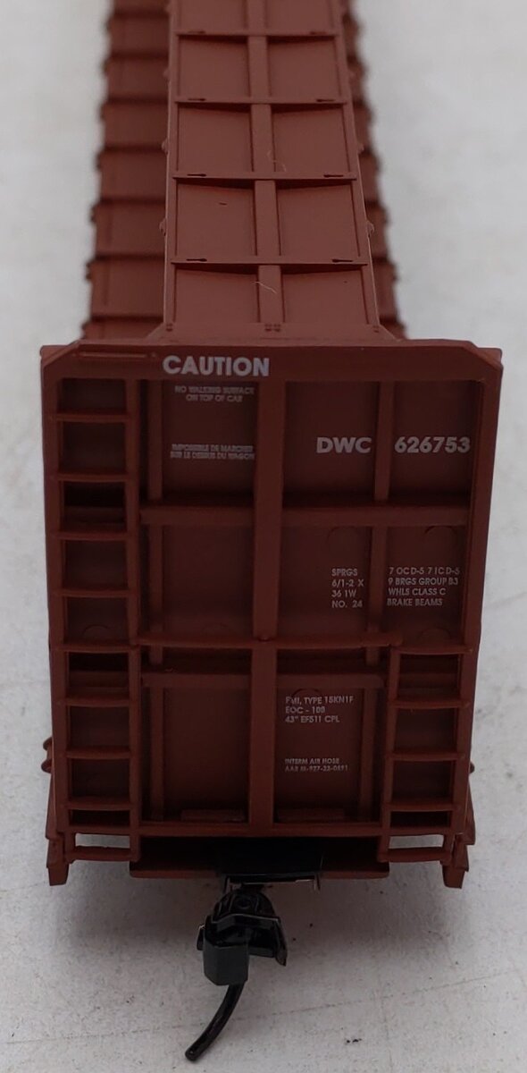 Walthers 932-41453 HO 72' Centerbeam Flat Car DWC # 626753 VG/Box