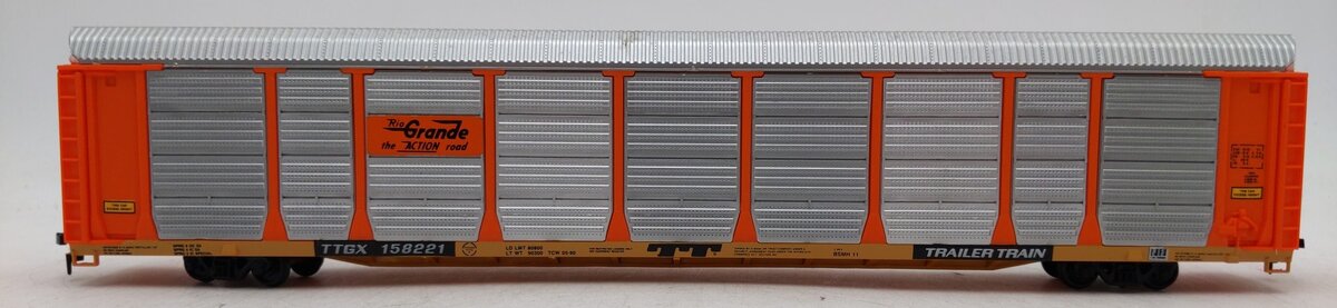 Walthers 932-4801 HO Rio Grande 89' Enclosed Auto Carrier Kit #158221-Assembled EX