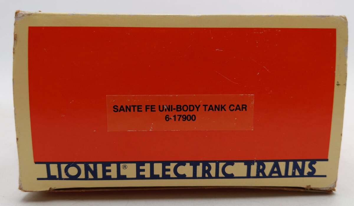 Lionel 6-17900 O Gauge Santa Fe Unibody Single Dome Tank Car #17900 VG/Box