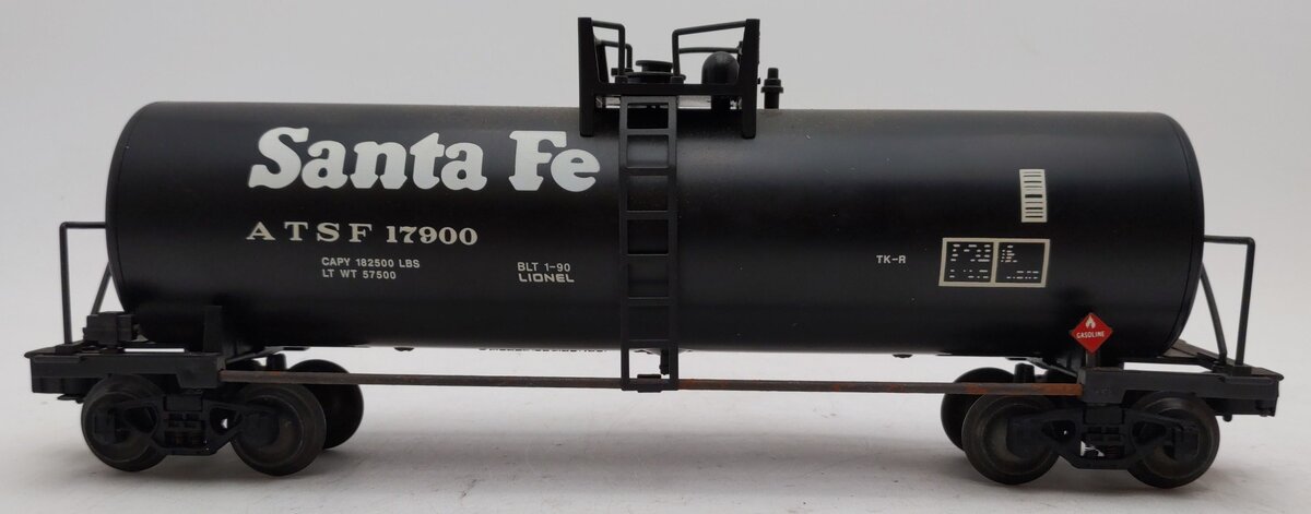Lionel 6-17900 O Gauge Santa Fe Unibody Single Dome Tank Car #17900 VG/Box