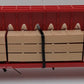 Lionel 6-16381 O Gauge CSXT Center I-Beam Flatcar w/ Wood Load EX/Box
