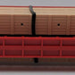 Lionel 6-16381 O Gauge CSXT Center I-Beam Flatcar w/ Wood Load EX/Box