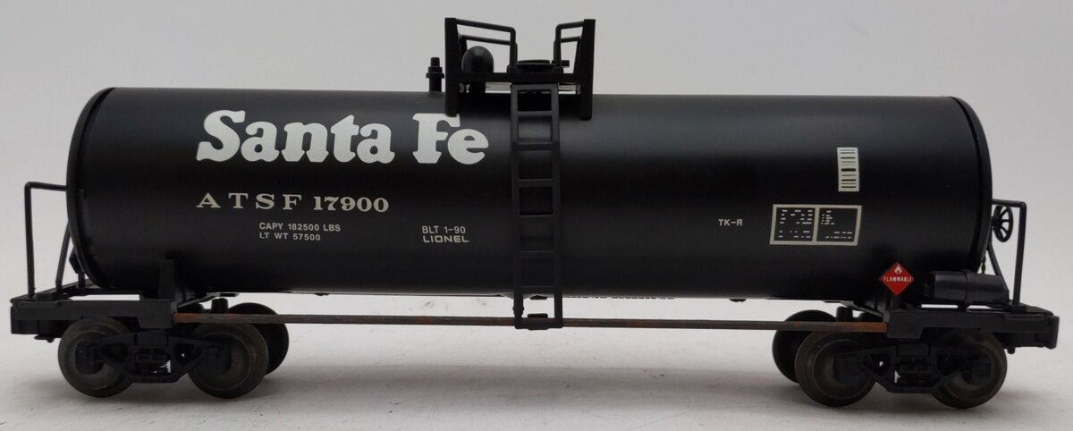 Lionel 6-17900 O Gauge Santa Fe Unibody Single Dome Tank Car #17900 VG/Box