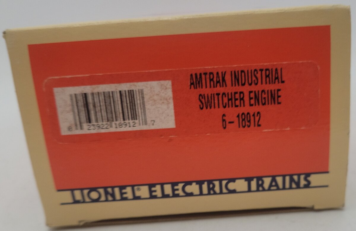 Lionel 6-18912 O Gauge Amtrak Industrial Diesel Switcher EX/Box