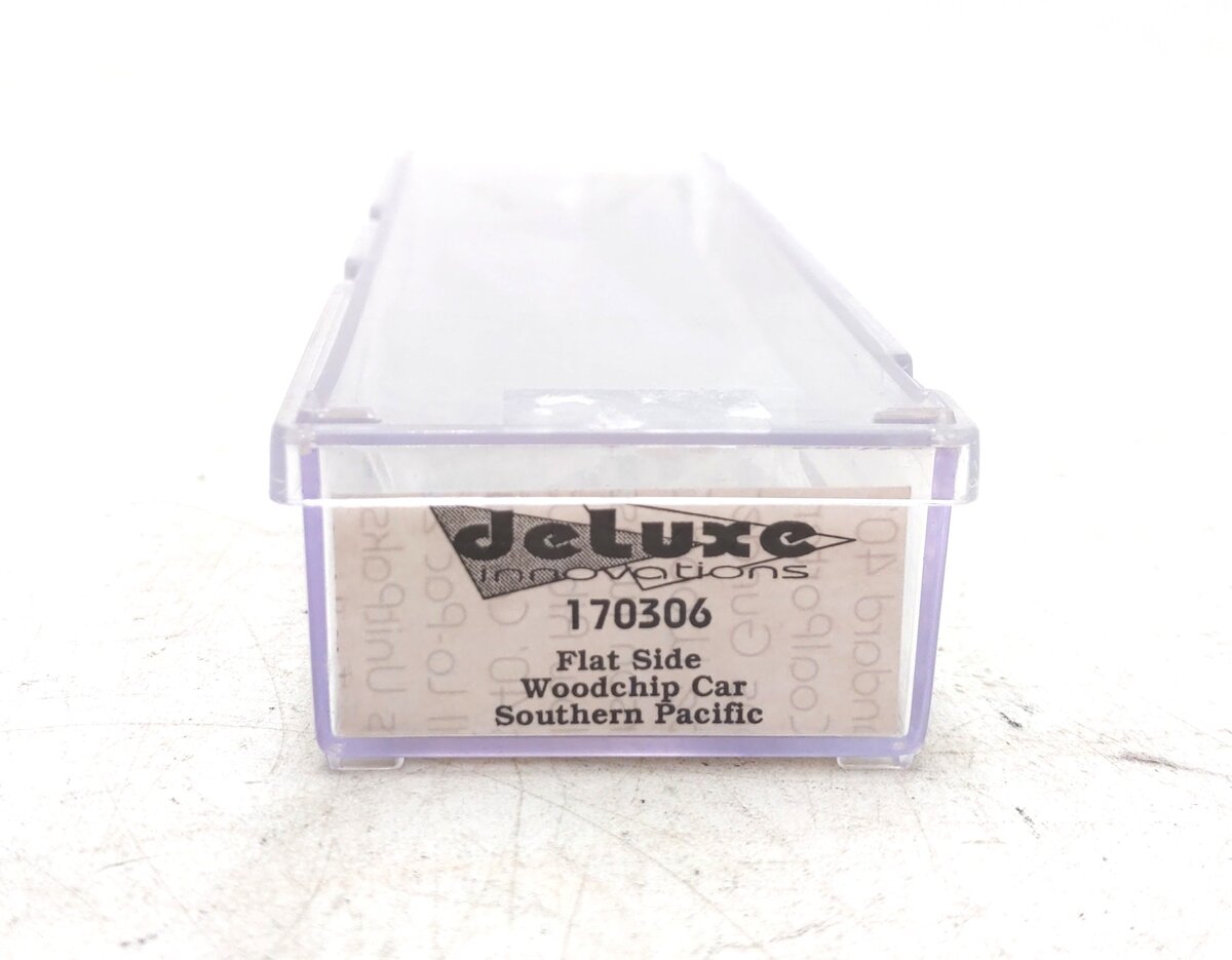 Deluxe Innovations 170306 N Southern Pacific Flat Side Woodchip Car #355146 LN/Box