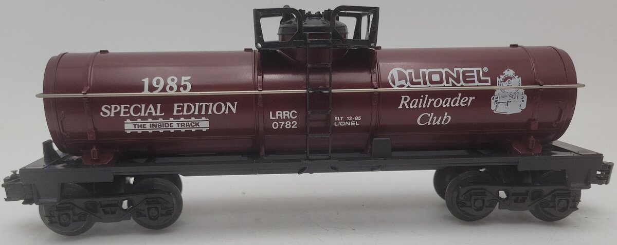 Lionel 6-0782 LRRC 1985 Special Edition O Gauge Single Dome Tank Car #0782 EX/Box