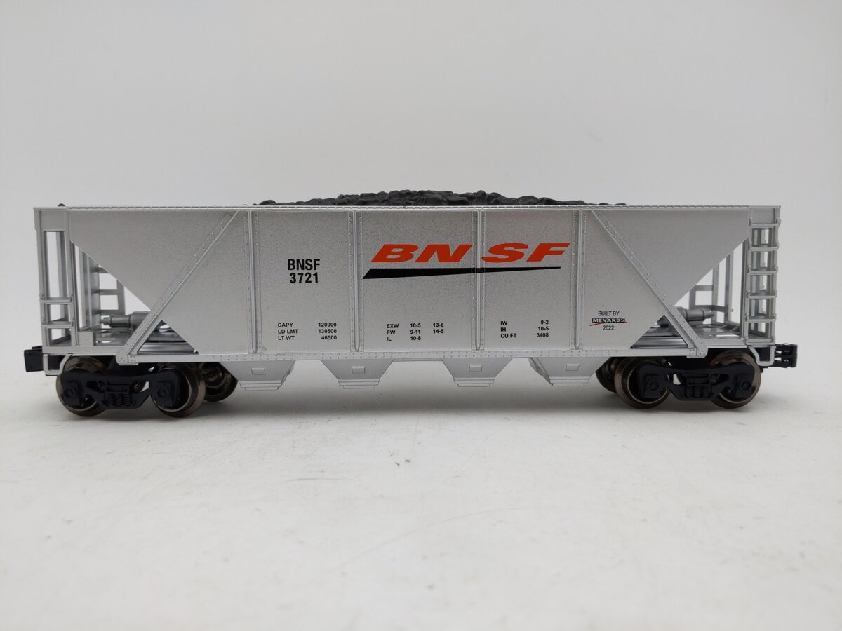 Menards 279-8944 O Gauge BNSF Coal Hopper Car #3721 LN/Box