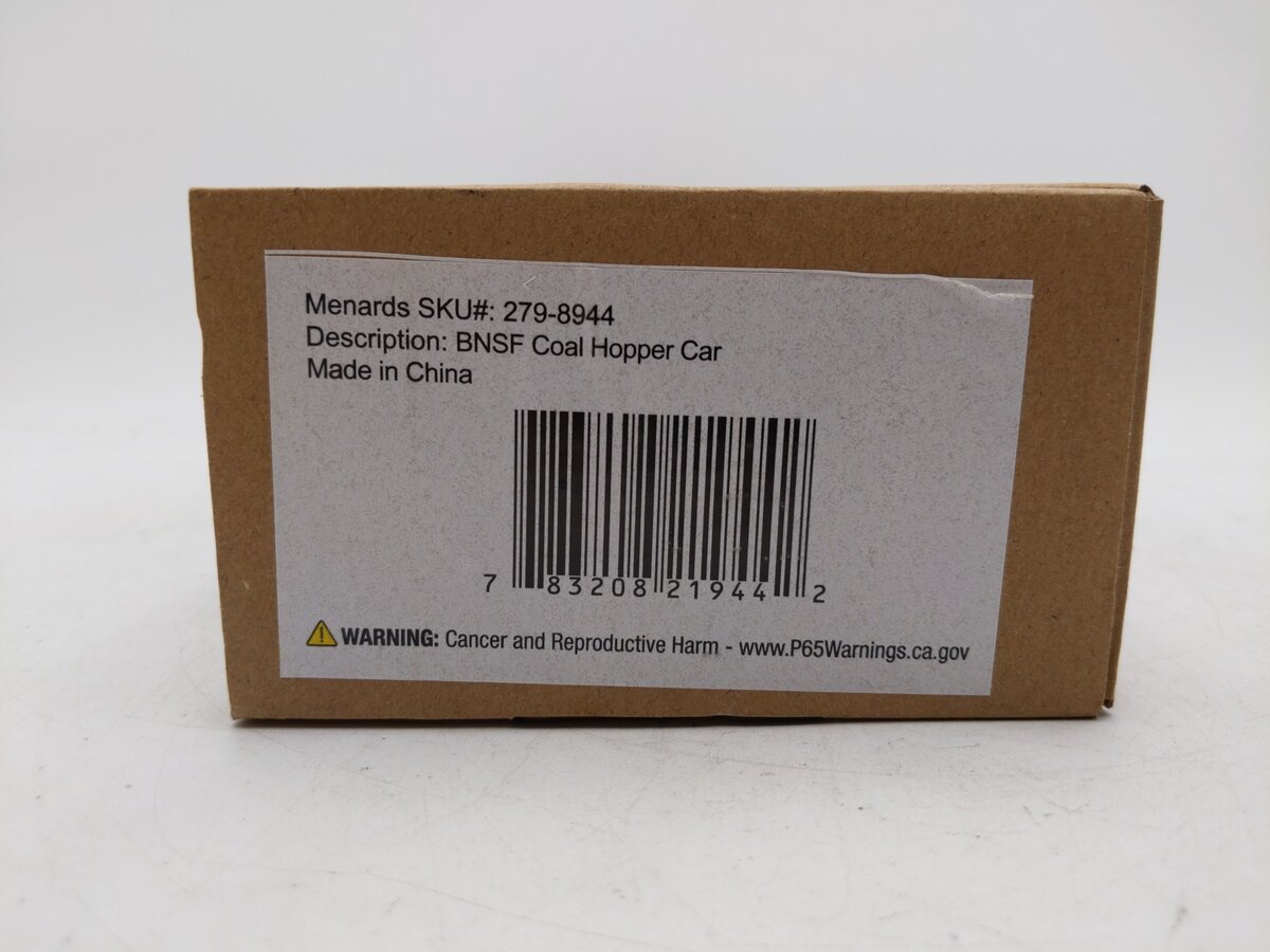 Menards 279-8944 O Gauge BNSF Coal Hopper Car #3721 LN/Box