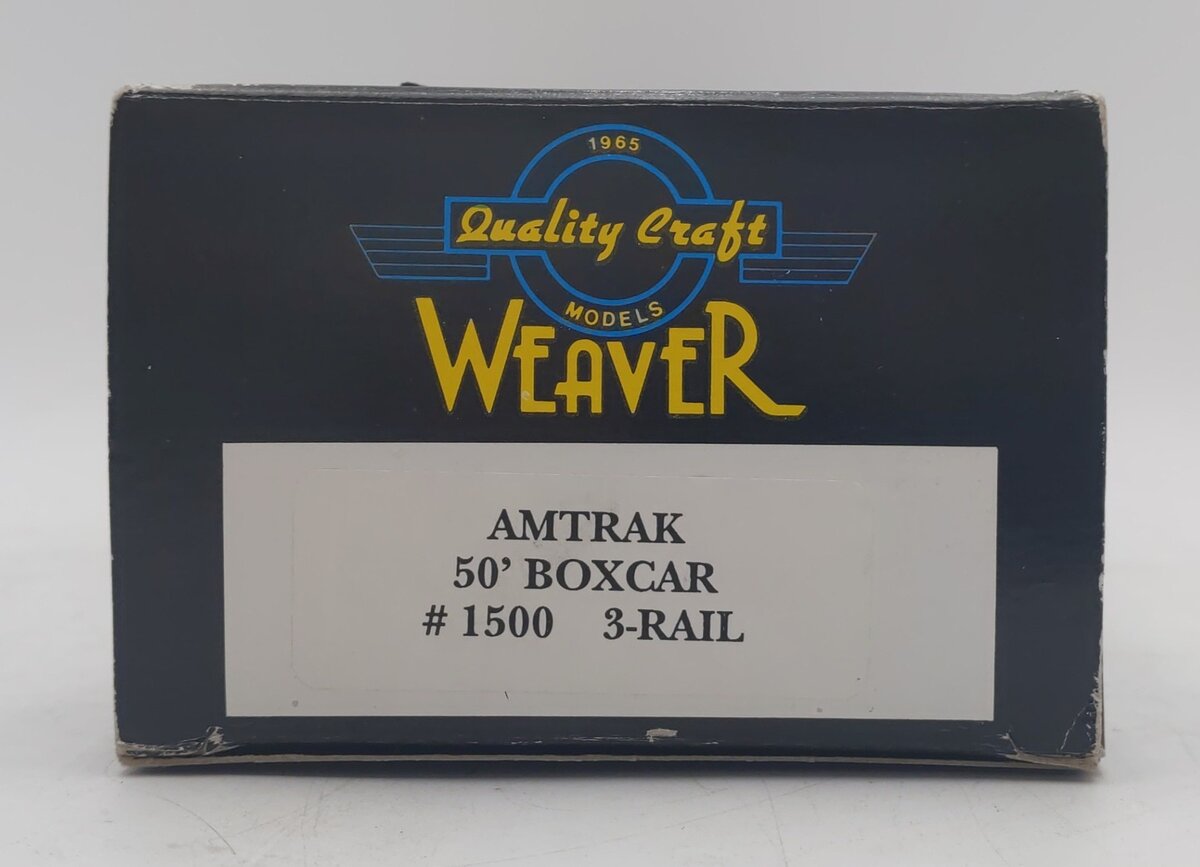 Weaver 1500 O Scale Amtrak Boxcar #1500 EX/Box