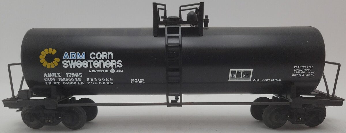 Lionel 6-17905 O Gauge Archer Daniels Midland Unibody Tank Car EX/Box