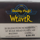 Weaver U2704 O Gauge Burlington Northern Flat Car #615944 - 3-Rail EX/Box