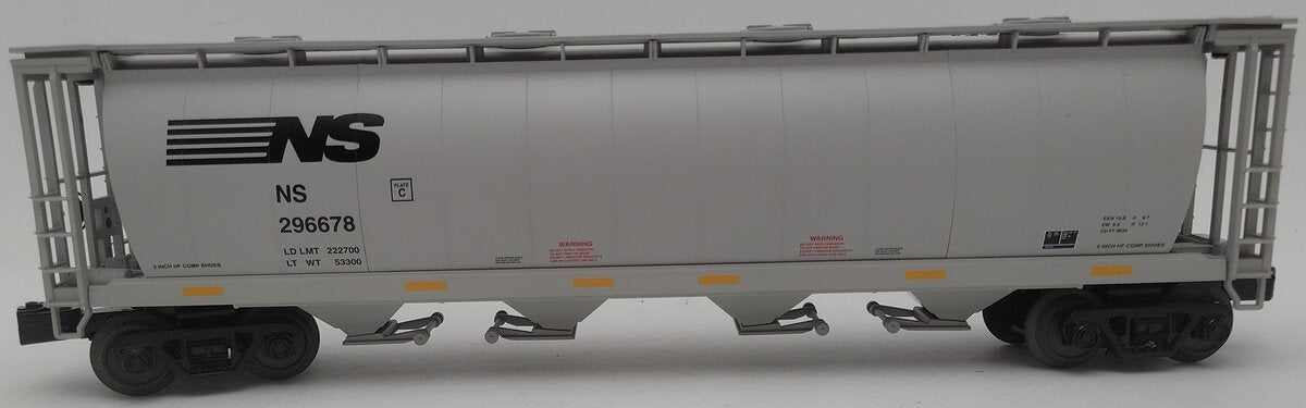 MTH 30-75524 O Norfolk Southern RailKing 4-Bay Cylindrical Hopper Car #296678 EX/Box