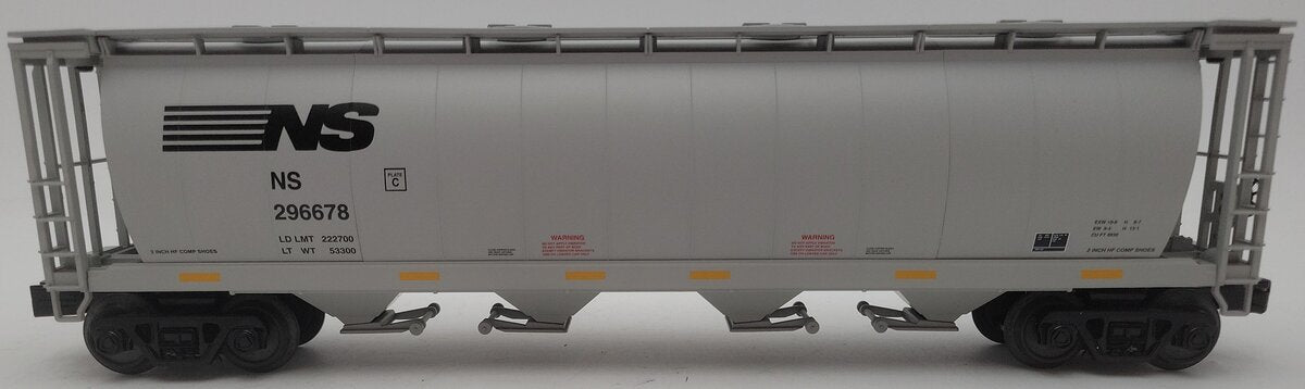 MTH 30-75524 O Norfolk Southern RailKing 4-Bay Cylindrical Hopper Car #296678 EX/Box