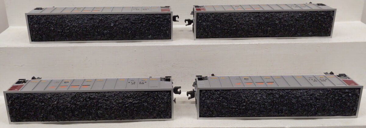 Lionel 2243010 O BNSF Standard Rotary Gondola (Set of 4) EX/Box