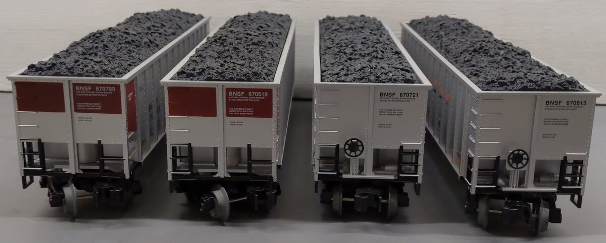 Lionel 2243010 O BNSF Standard Rotary Gondola (Set of 4) EX/Box