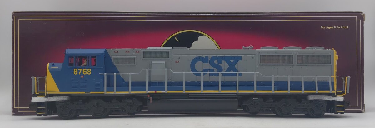 MTH 20-2573-3 O Gauge CSX SD60M Non-Powered Diesel Locomotive #8768 LN/Box