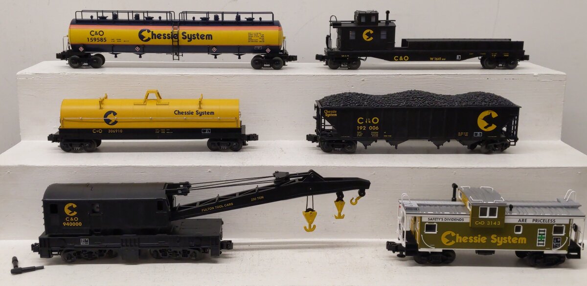 MTH 20-90012 O Gauge Chessie System Premier Freight 6-Car Set EX/Box