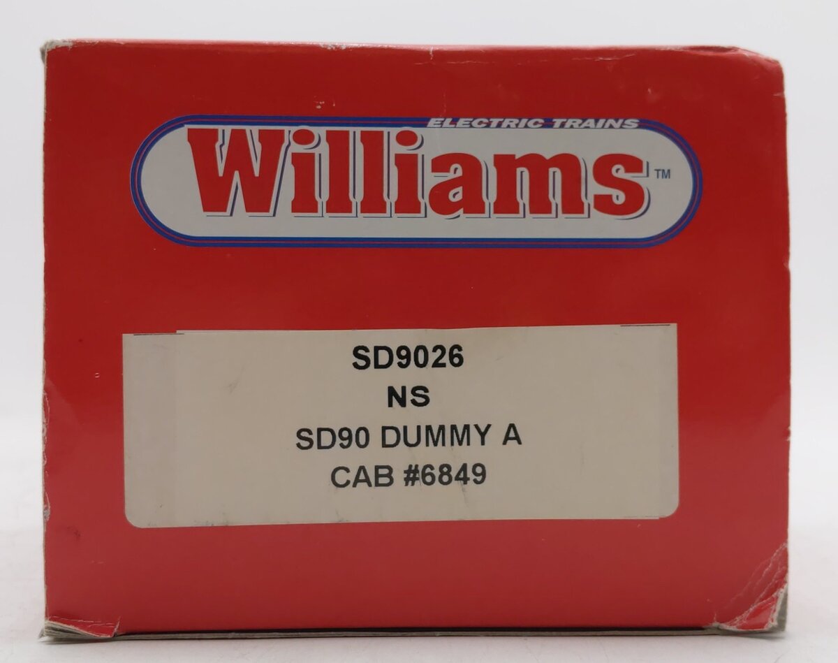 Williams SD9026 O Norfolk Southern SD90 Dummy A Diesel Locomotive #6849 VG/Box