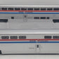 MTH 20-61040 O Amtrak 70' Superliner Phase III Sleeper/Cafe Set (Set of 2) EX/Box