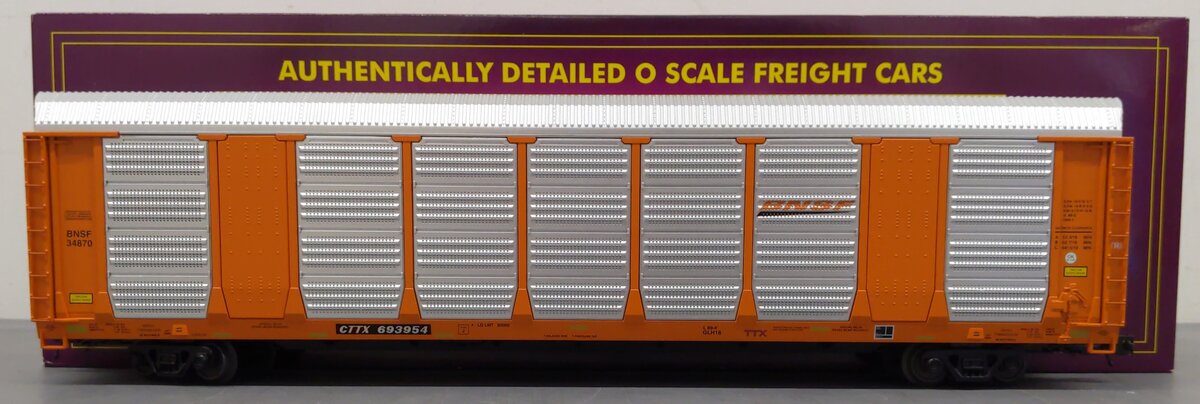 MTH 20-95446 O Gauge BNSF Corrugated Auto Carrier #693954 EX/Box