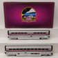 MTH 20-66232 O Amtrak Wide Strip SuperLiner Coach Cars (Set of 2) EX/Box