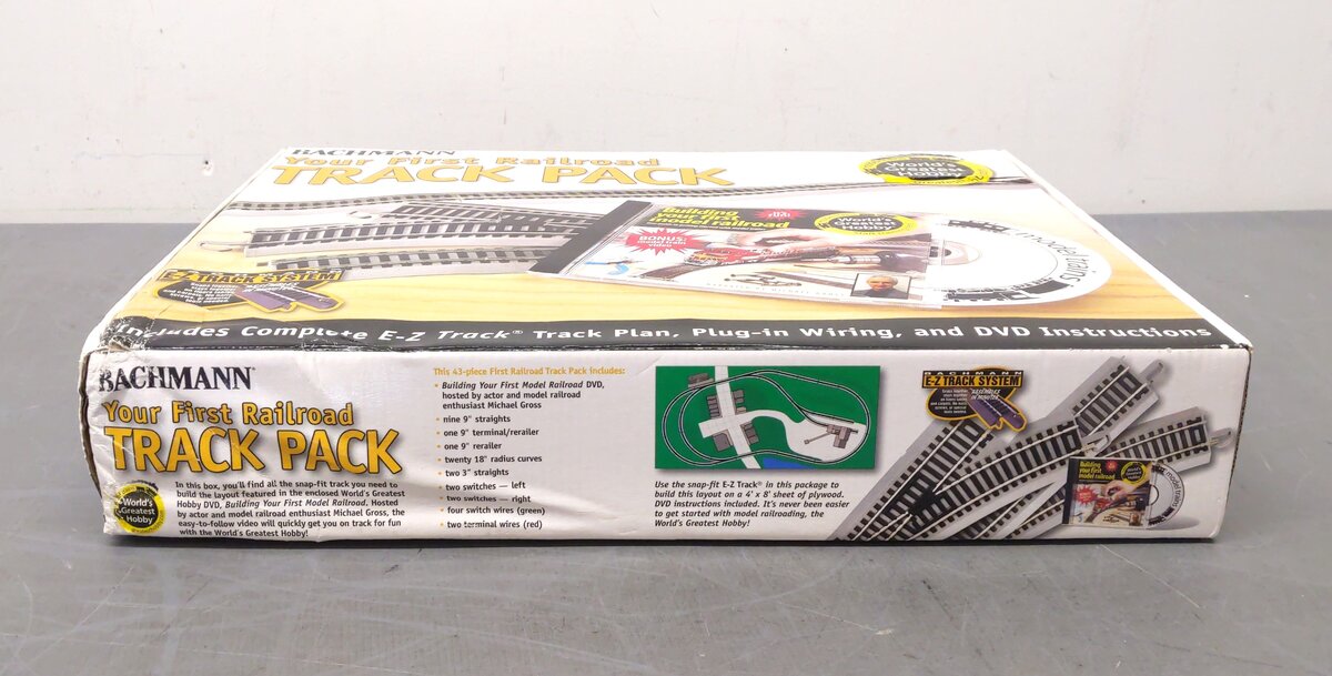 Bachmann 44596 HO Nickel Silver Your First Railroad EZ-Track Expansion Pack NIB