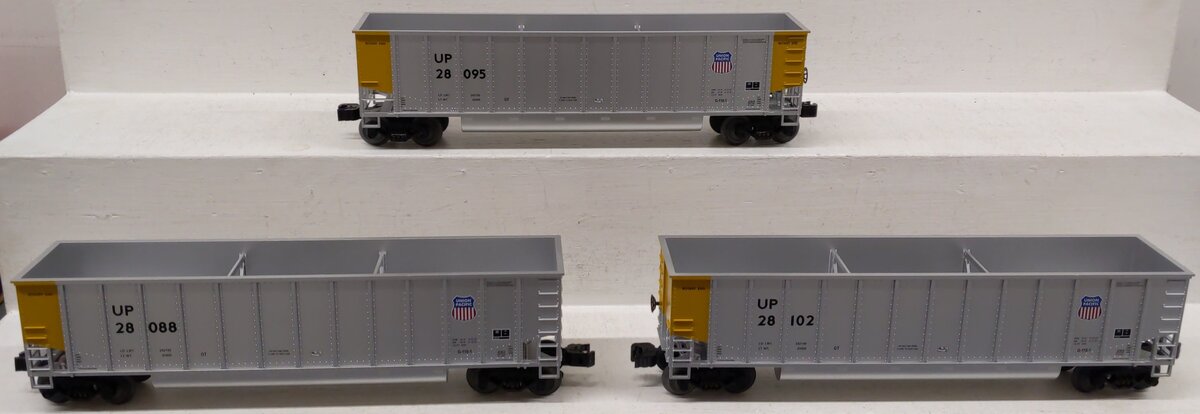 Lionel 6-17488 O Gauge Union Pacific Bathtub Gondola (Pack of 3) EX/Box