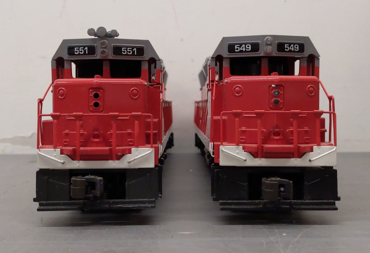 Williams SD205H O Burlington SD-45 Diesel A-A W/Horn #549/551 EX/Box