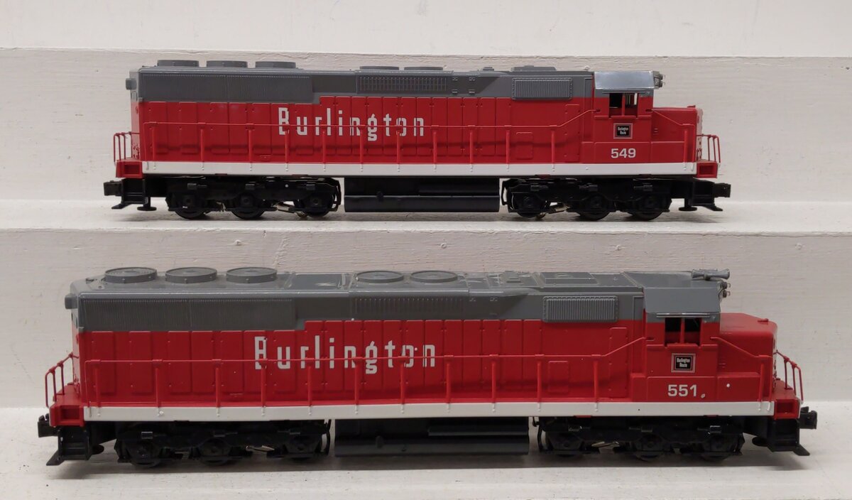 Williams SD205H O Burlington SD-45 Diesel A-A W/Horn #549/551 EX/Box