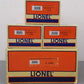 Lionel 6-17443 O Gauge Norfolk Southern Bathtub Gondola 3-Car Pack LN/Box