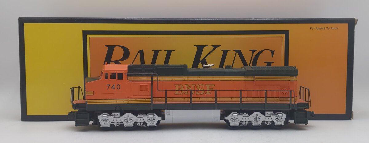 MTH 30-2129-1 O BNSF Pumpkin Dash-9 Diesel Engine w/PS1 #740 LN/Box