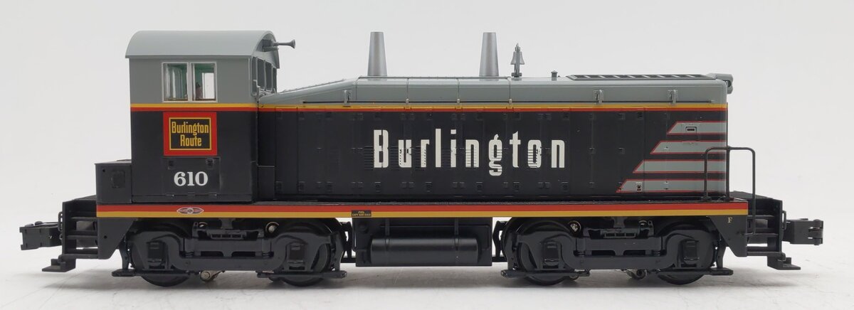 Atlas 6129-2 O Burlington SW9 Diesel Locomotive w/Horn & Bell #610 EX