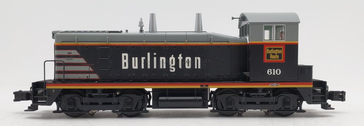 Atlas 6129-2 O Burlington SW9 Diesel Locomotive w/Horn & Bell #610 EX