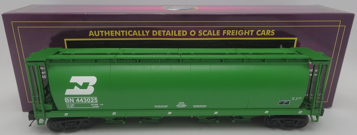 MTH 20-97643 O Gauge Burlington Northern 100 Ton Hopper Car #443025 EX/Box
