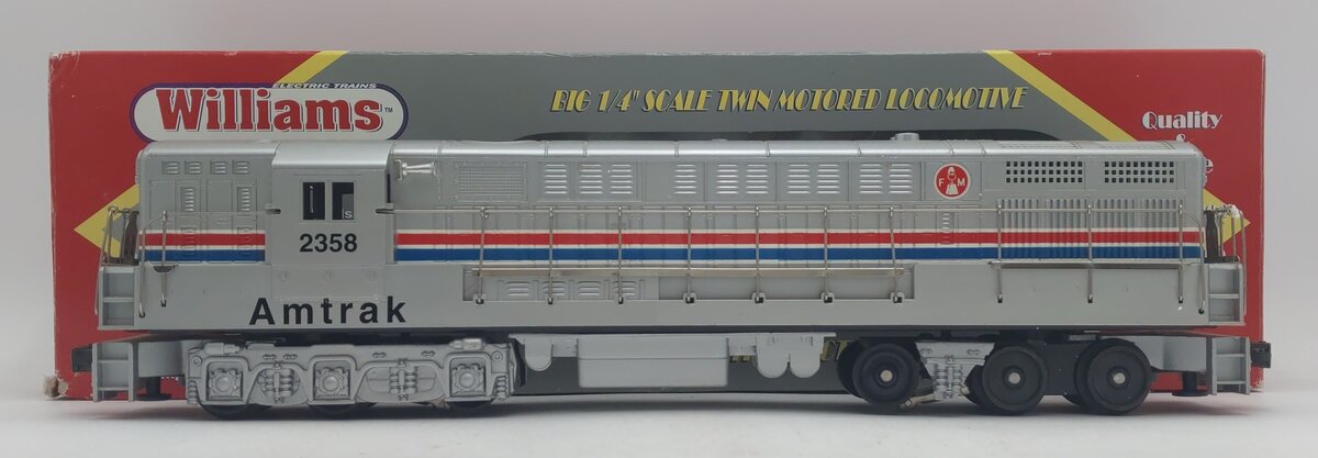 Williams 972358 O Gauge Amtrak FM Trainmaster Dummy Diesel Locomotive #2358 VG/Box