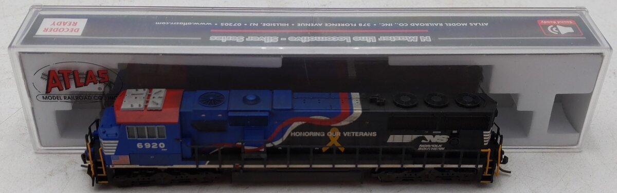 Atlas 40003960 N Norfolk Southern Honoring Our Veterans EMD SD-60E Diesel #6920 VG/Box