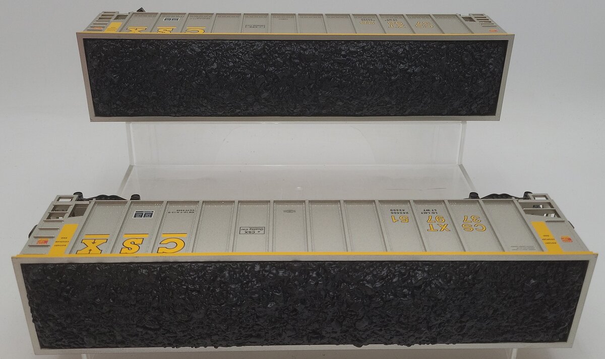 Lionel 2243060 O CSX Standard Rotary Gondola (Set of 2) LN/Box