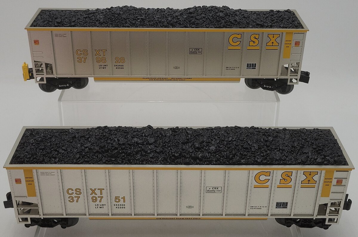 Lionel 2243060 O CSX Standard Rotary Gondola (Set of 2) LN/Box