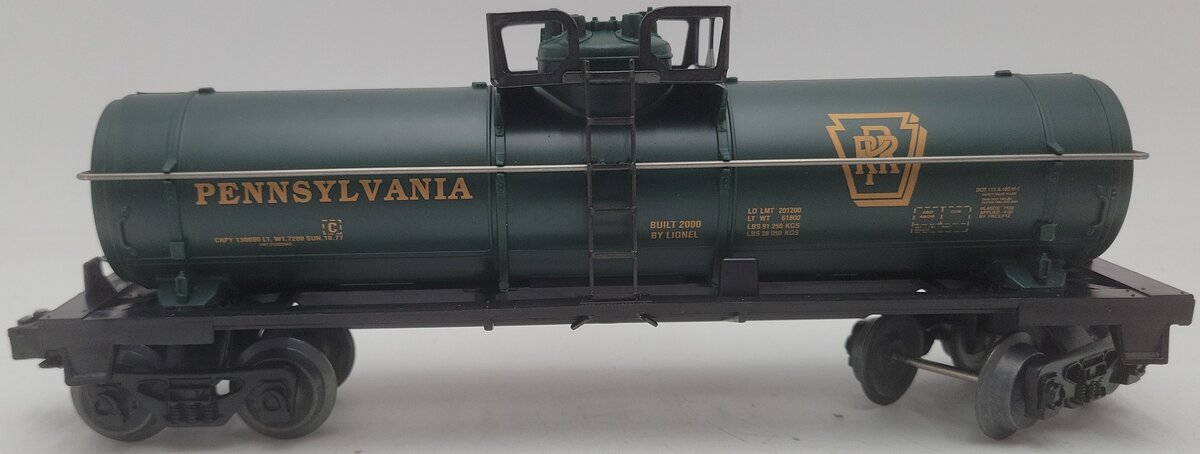 Lionel 6-26100 O Gauge Pennsylvania Single Dome Tank Car EX/Box