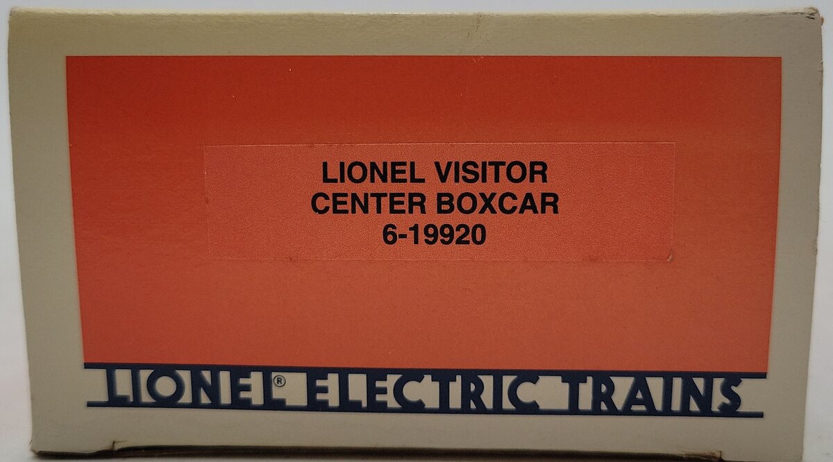 Lionel 6-19920 O Gauge Lionel Visitors Center Boxcar LN/Box