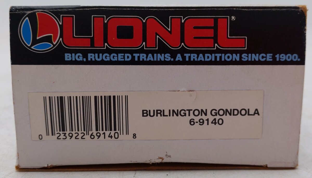 Lionel 6-9140 O Gauge Burlington Gondola EX/Box
