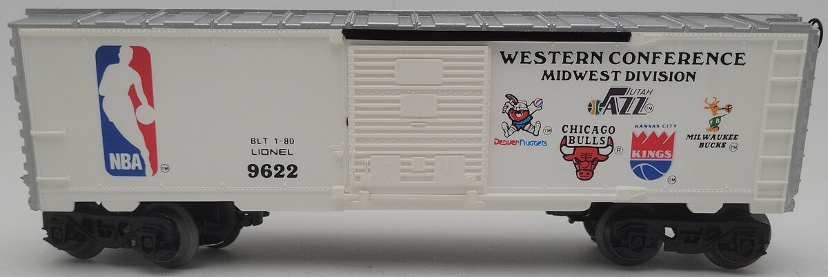 Lionel 6-9622 O Gauge NBA Western Conference Boxcar EX