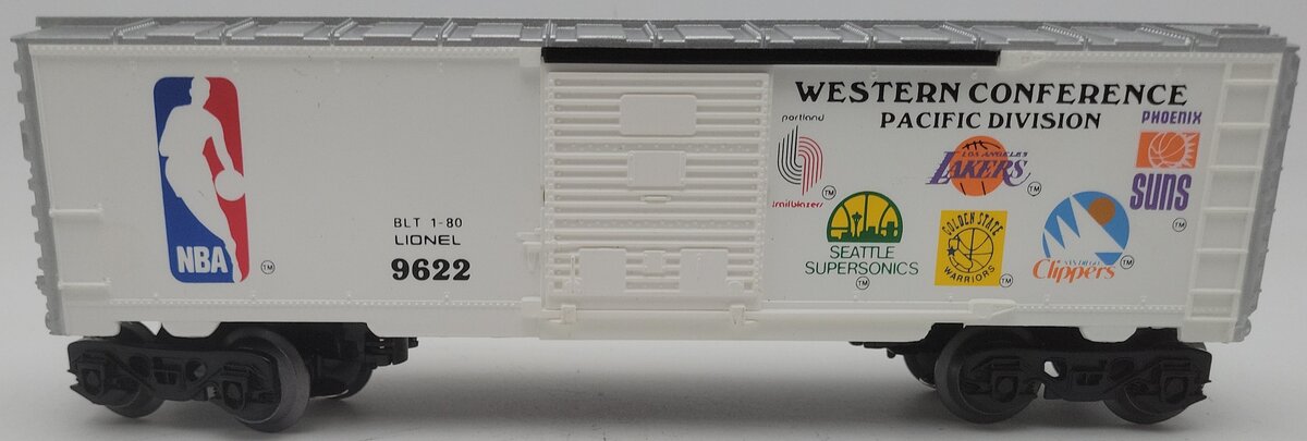 Lionel 6-9622 O Gauge NBA Western Conference Boxcar EX