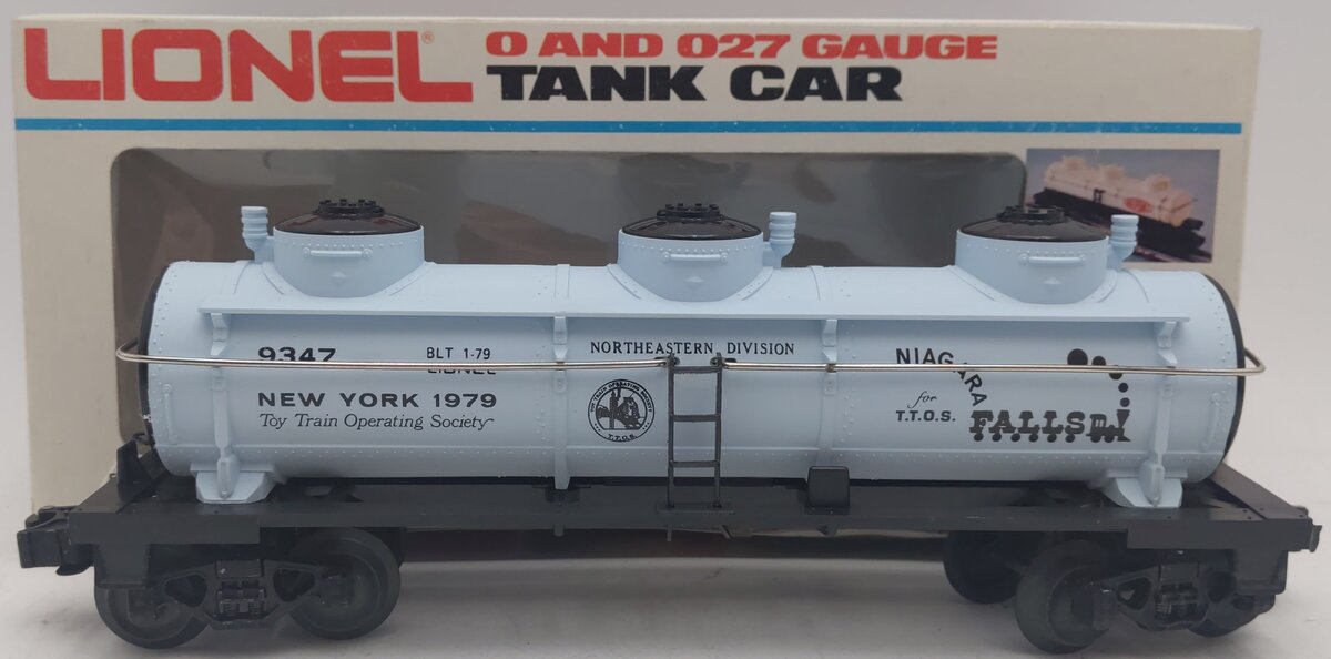 Lionel 6-9347 O Gauge TTOS 1979 Niagara Falls Triple Dome Tank Car EX/Box