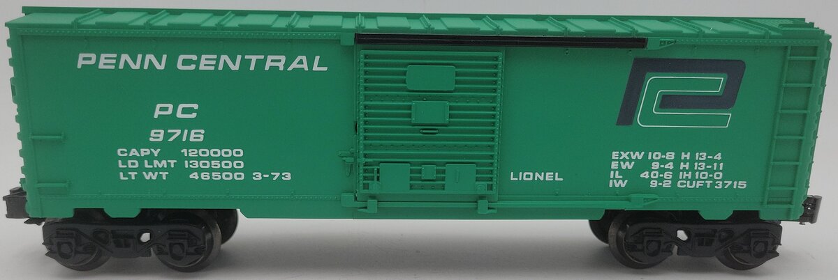 Lionel 6-9716 O Gauge Penn Central Boxcar EX
