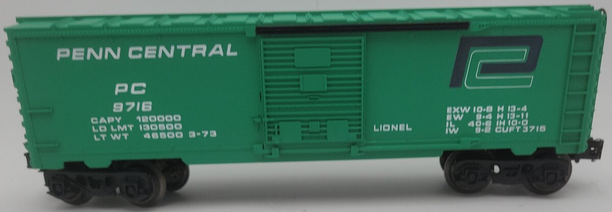 Lionel 6-9716 O Gauge Penn Central Boxcar EX