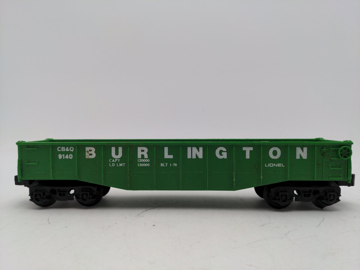 Lionel 6-9140 O Gauge Burlington Gondola