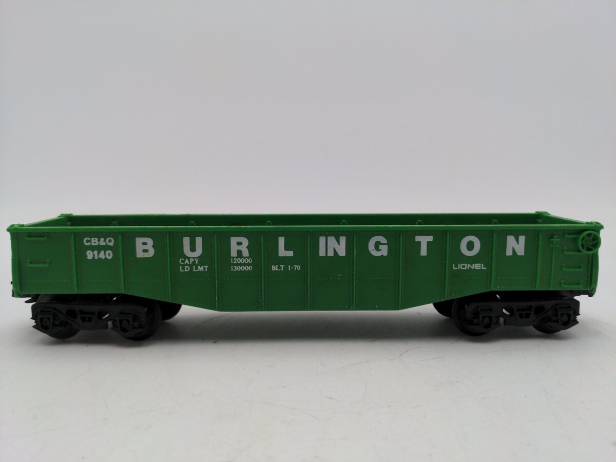 Lionel 6-9140 O Gauge Burlington Gondola