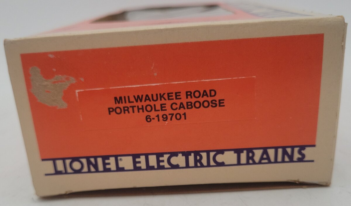 Lionel 6-19701 O Gauge Milwaukee Road N5C Porthole Caboose #19701 EX/Box