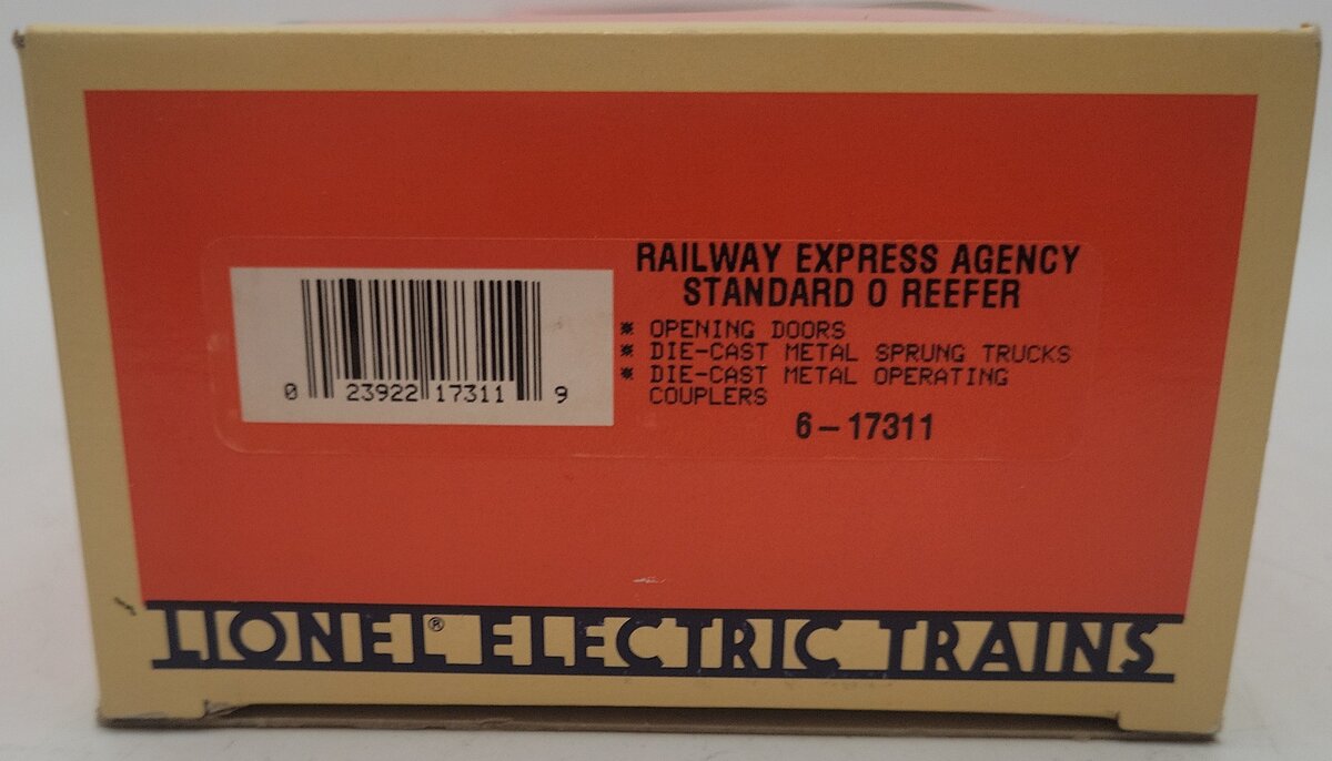 Lionel 6-17311 O Gauge Railway Express Agency Refrigerator Car #17311 EX/Box